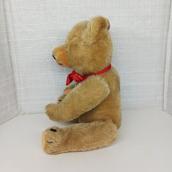 Vintage 1960-1970s Plush 10" Hermann Teddy Bear, Paper tags, Working Growler - Picture 4 of 16